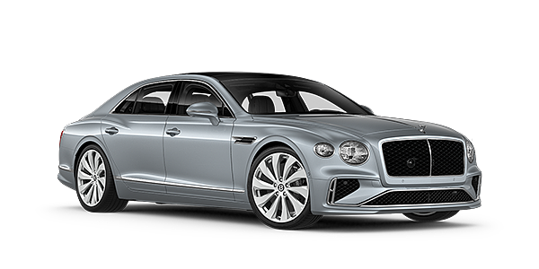 Bentley Antwerp New Bentley Flying Spur sedan front three quarter in Silverlake paint