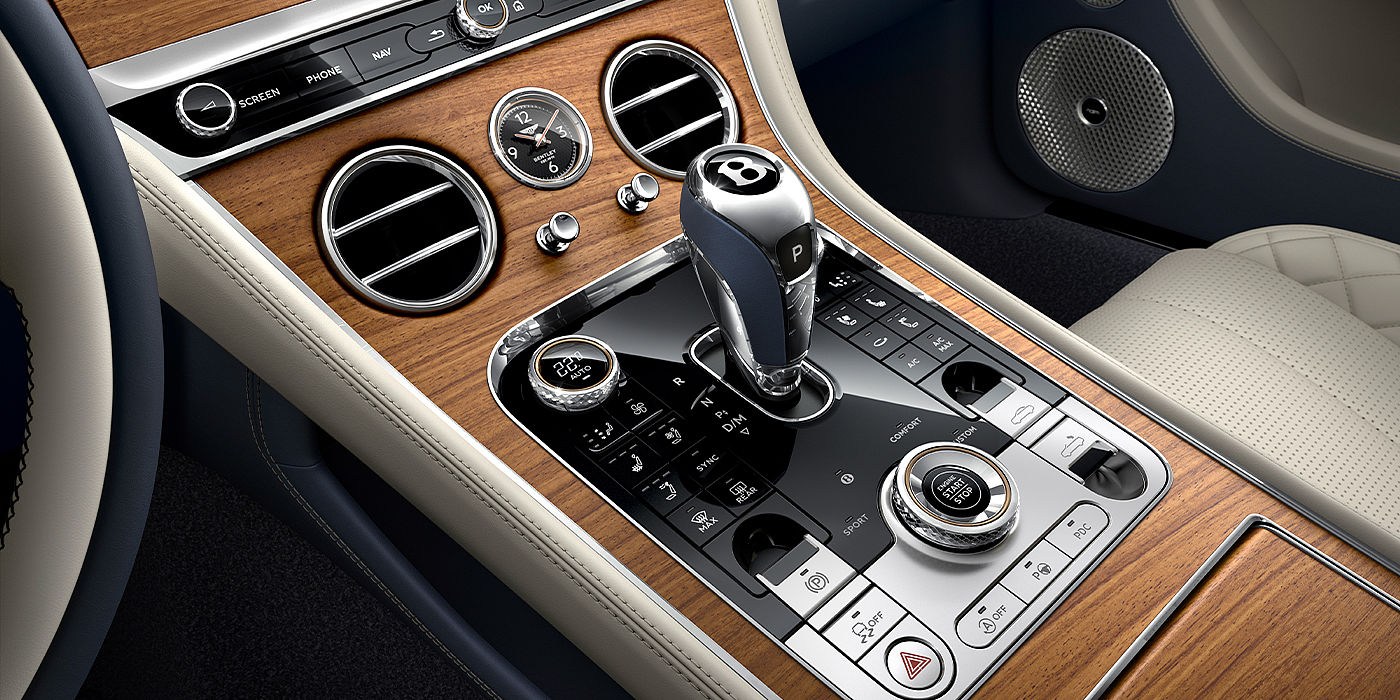 Bentley Antwerp Bentley Continental GTC Azure convertible front interior console detail
