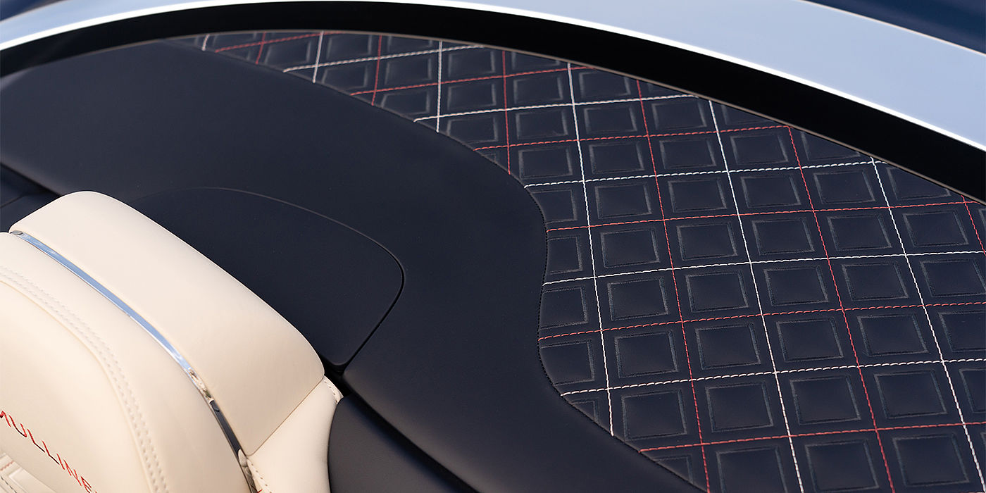 Bentley Antwerp Bentley Continental GTC Mulliner convertible seat and cross stitched tonneau cover